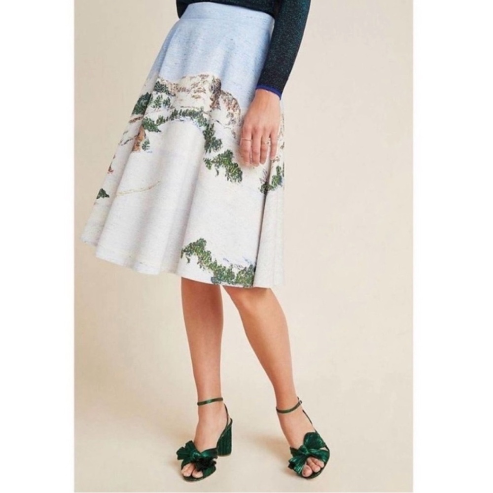 Corey Lynn Calter Winter Wonderland Circle Midi Skirt